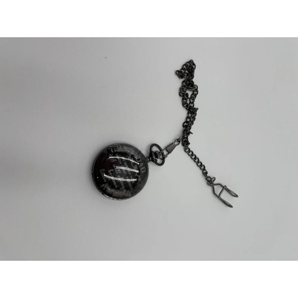 Engraved Pocket Watch With Chain For‎ Dad Hero Holidays Birthdays Party's